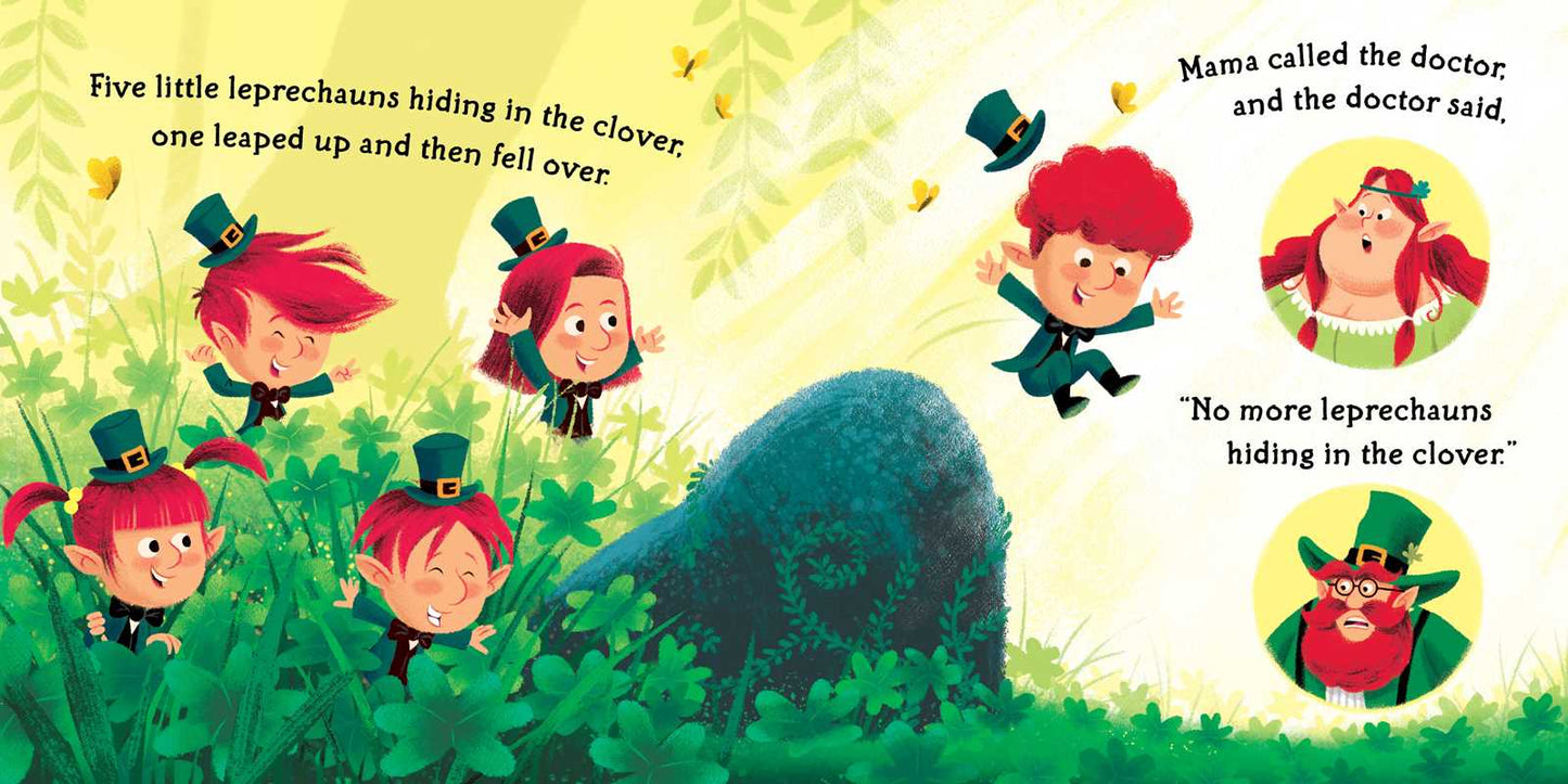 Five Little Leprechauns by Jeffrey Burton: Board Books; 14 pages / English