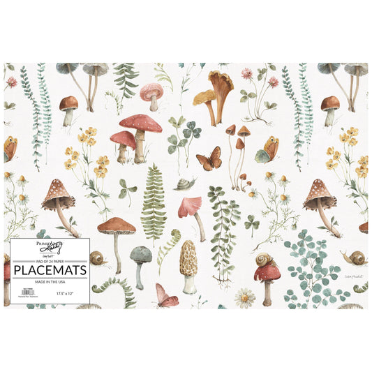 Mushroom Study Placemat Pad