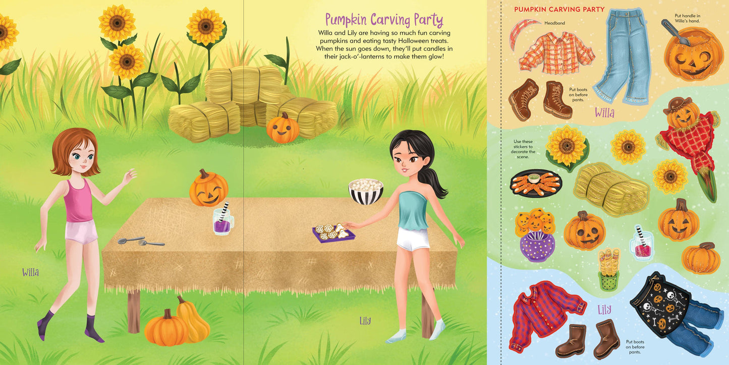 HALLOWEEN STICKER DOLL DRESS UP
