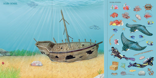 UNDER THE SEA STICKER SCENES
