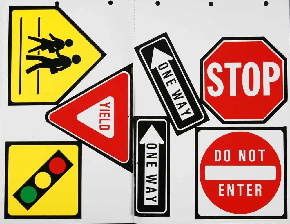 TRAFFIC SYMBOLS TWO SIDED