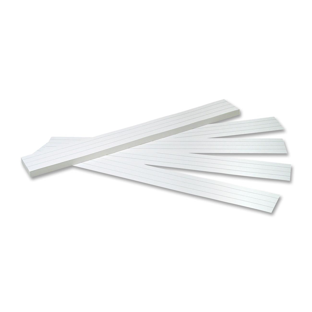 WHITE SENTENCE STRIPS