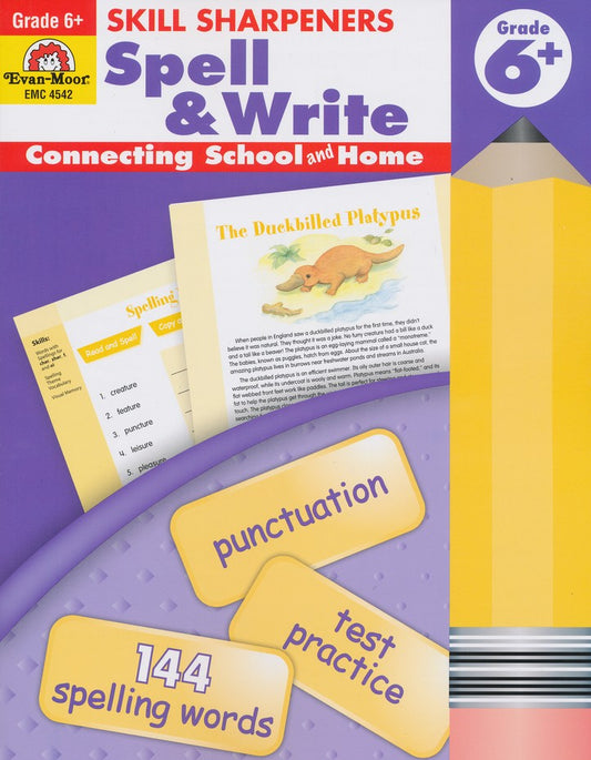 SPELL AND WRITE 6 SKILL SHARPE