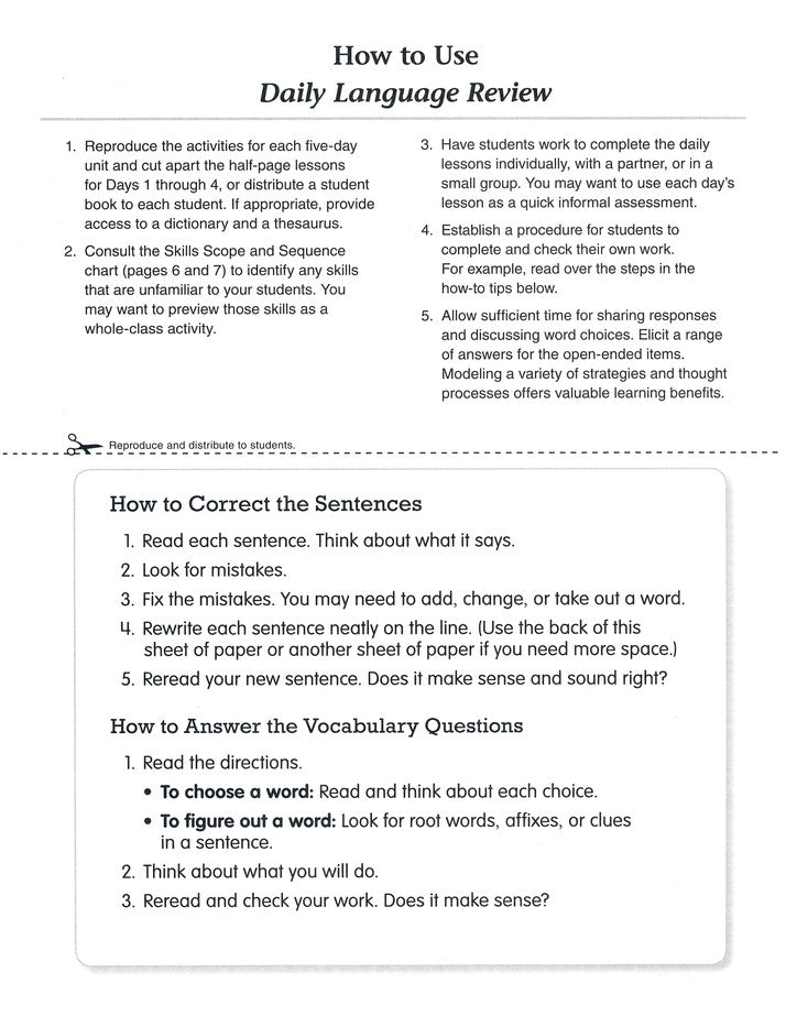 DAILY LANGUAGE REVIEW 3