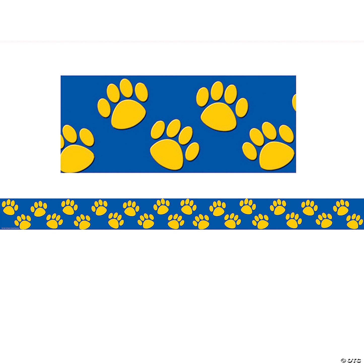 PAW PRINT BLUE/GOLD TRIMMER