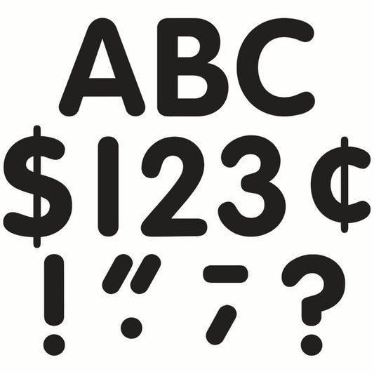BLACK CLASSIC LETTERS 4"