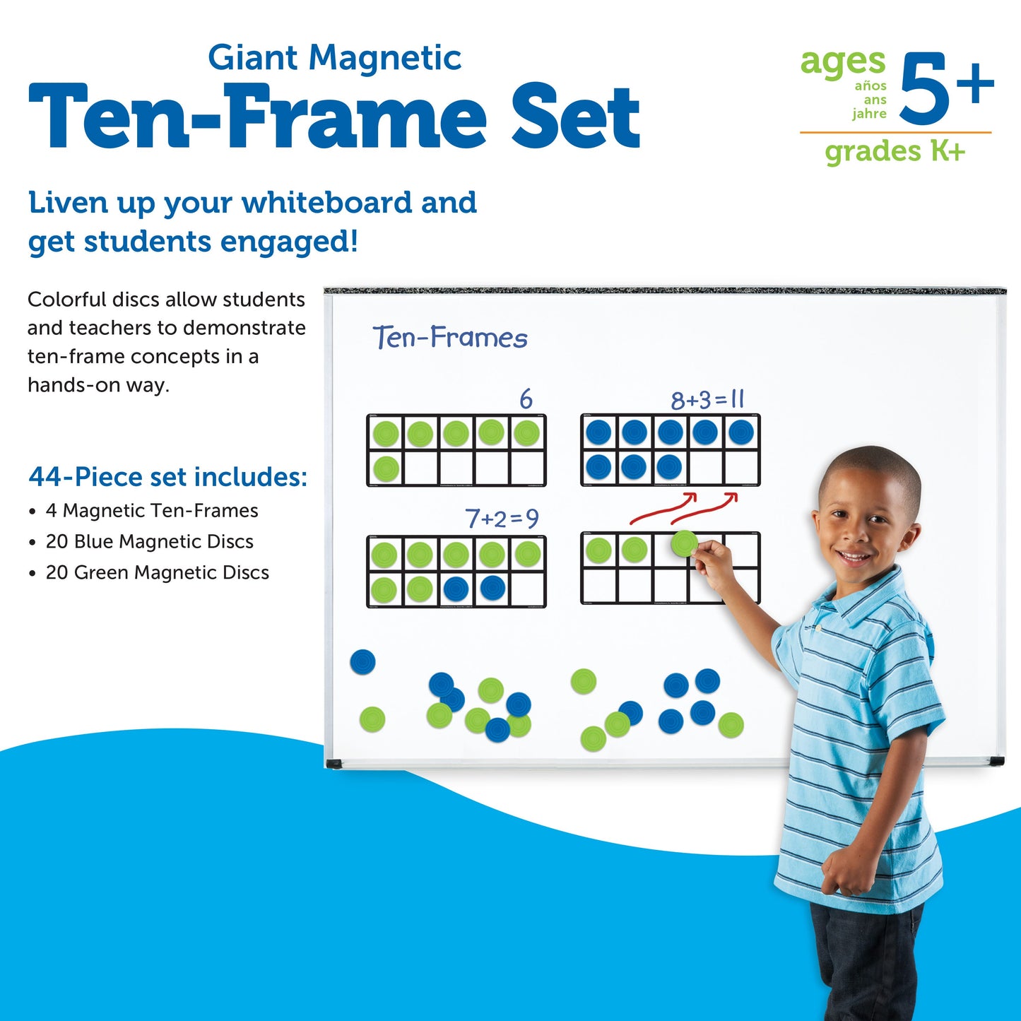 GIANT MAGNETIC TEN FRAME SET