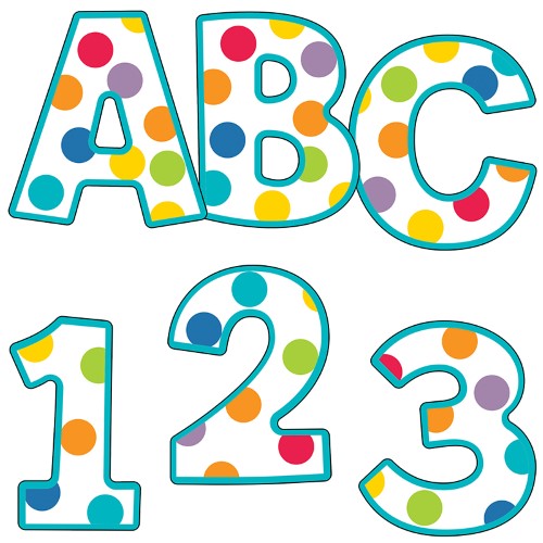 COLOR ME BRIGHT 4" LETTERS