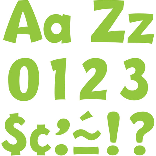 LIME 4" PLAYFUL LETTERS