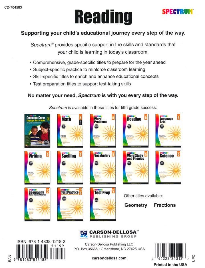 SPECTRUM READING 5 (2015)