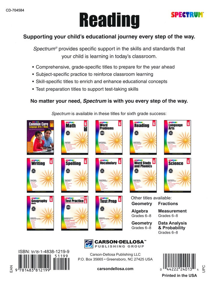 SPECTRUM READING 6 (2015)