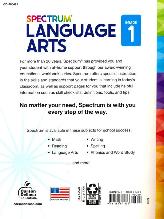 SPECTRUM LANGUAGE ARTS 1 (2015)