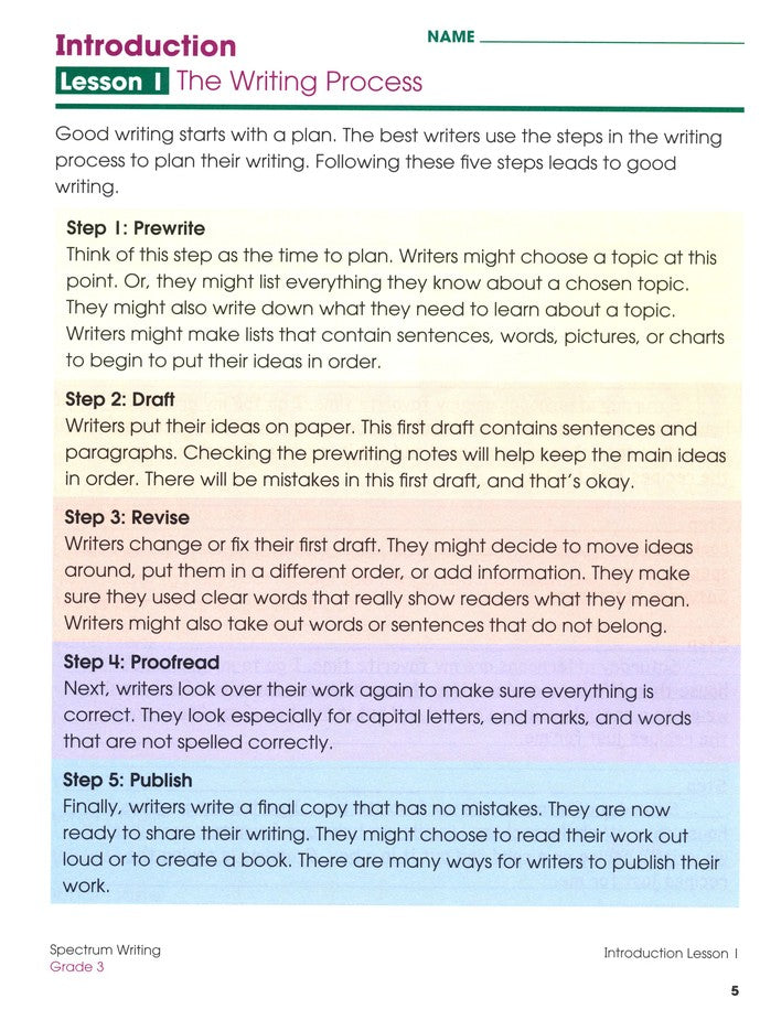 SPECTRUM WRITING 3 (2015)