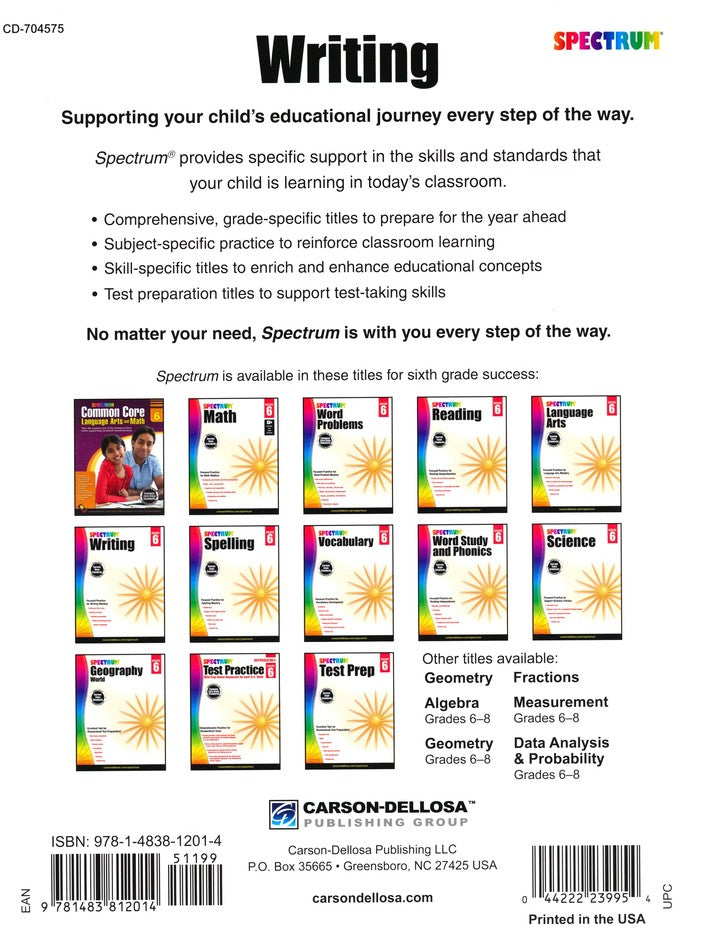 SPECTRUM WRITING 6 (2015)