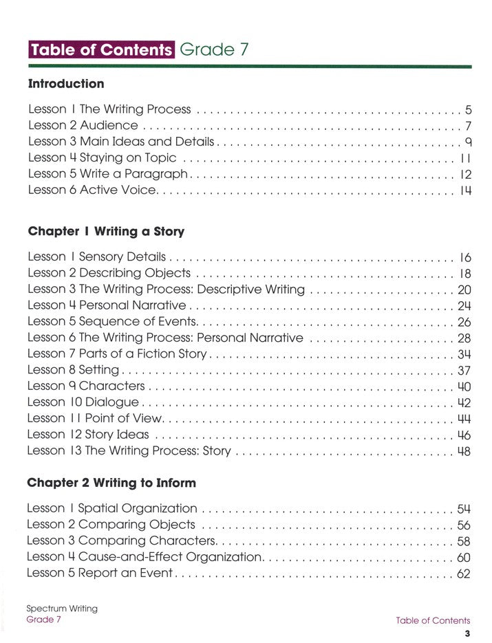 SPECTRUM WRITING 7 (2015)