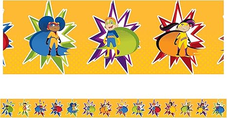 SUPER POWER KIDS BORDER