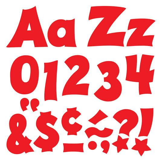 RED LIVELY 4" LETTERS