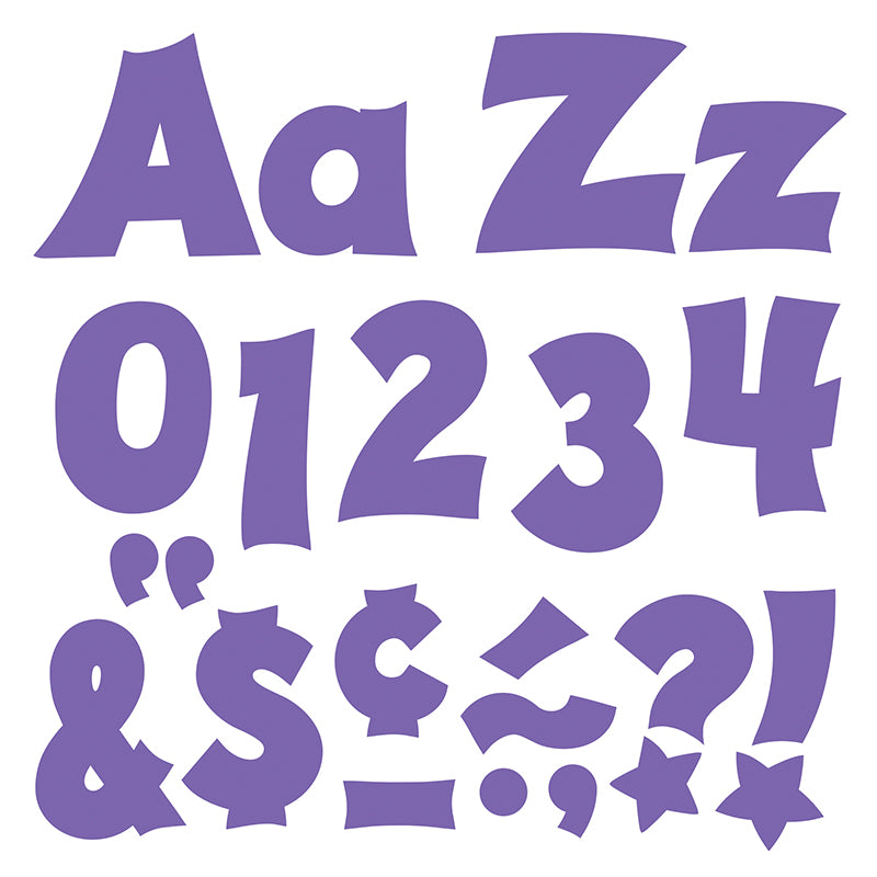 PURPLE LIVELY 4" LETTERS