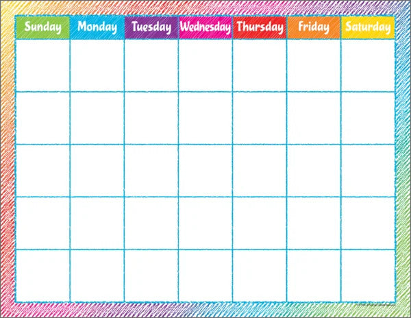SCRIBBLE CALENDAR CHART