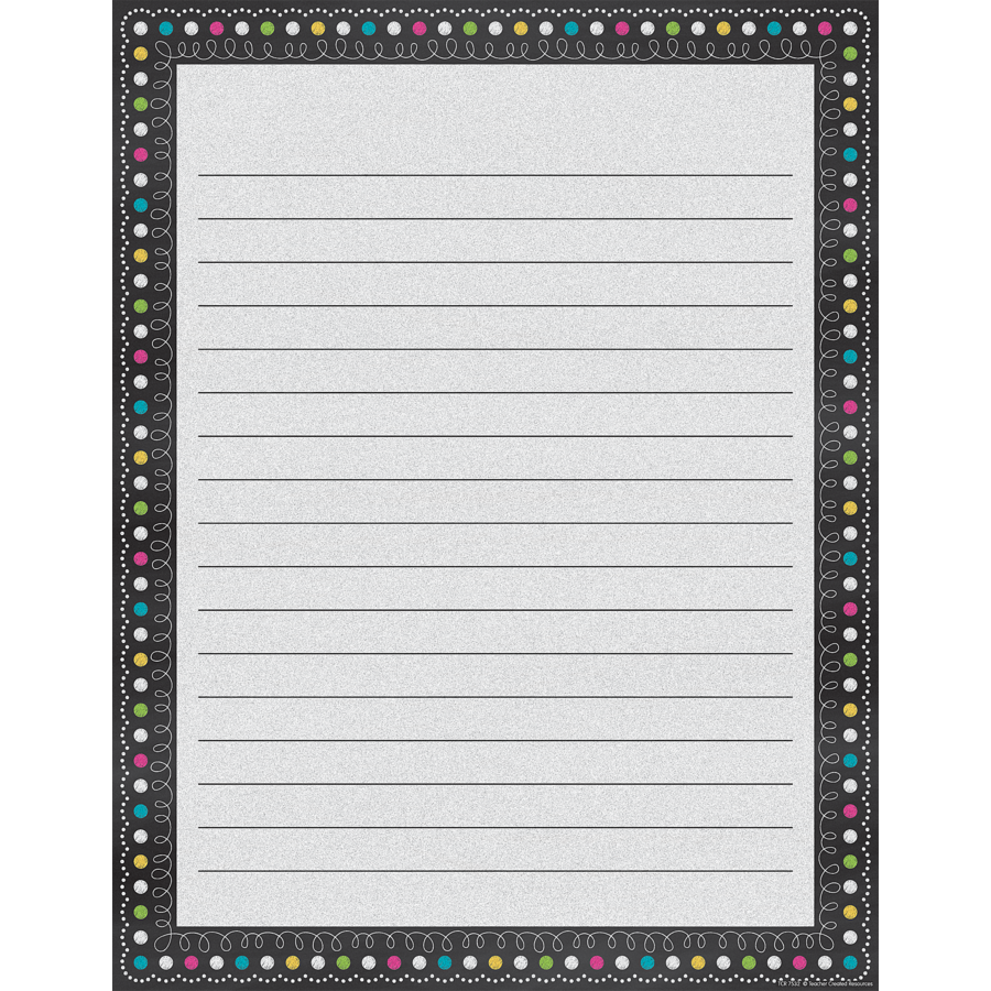 CHALKBOARD BRIGHT LINED CHART