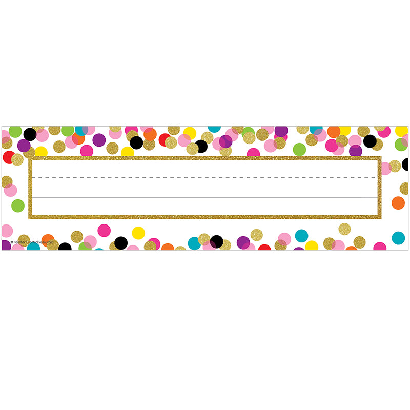 CONFETTI NAME PLATE