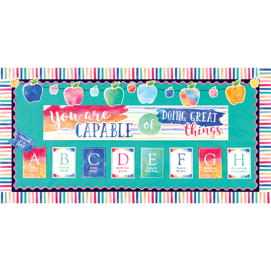 WATERCOLOR STRIPES BORDER