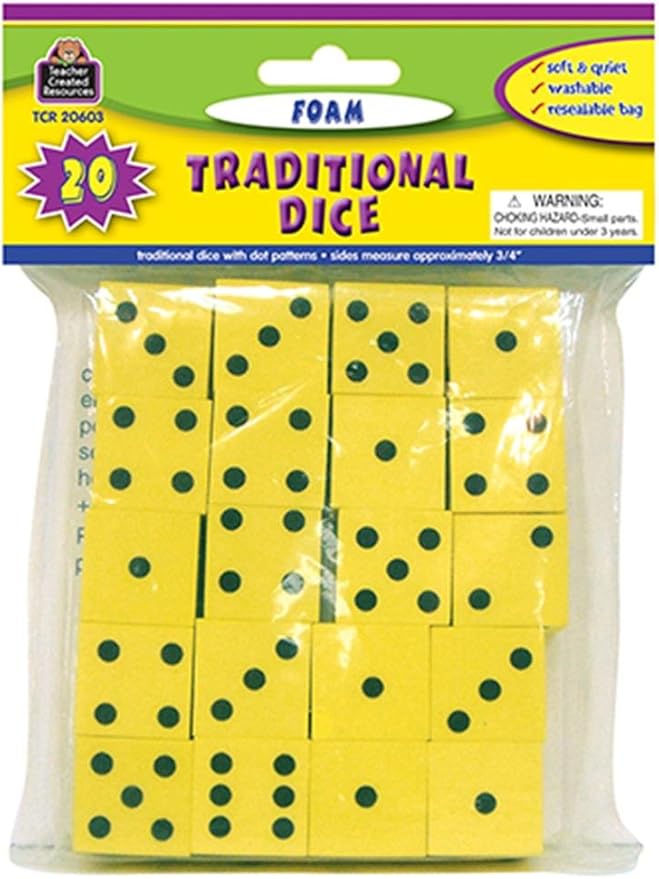 FOAM TRADITIONAL DICE