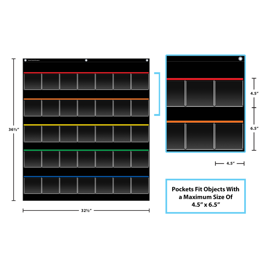 STORAGE POCKET CHART 35 POCKET