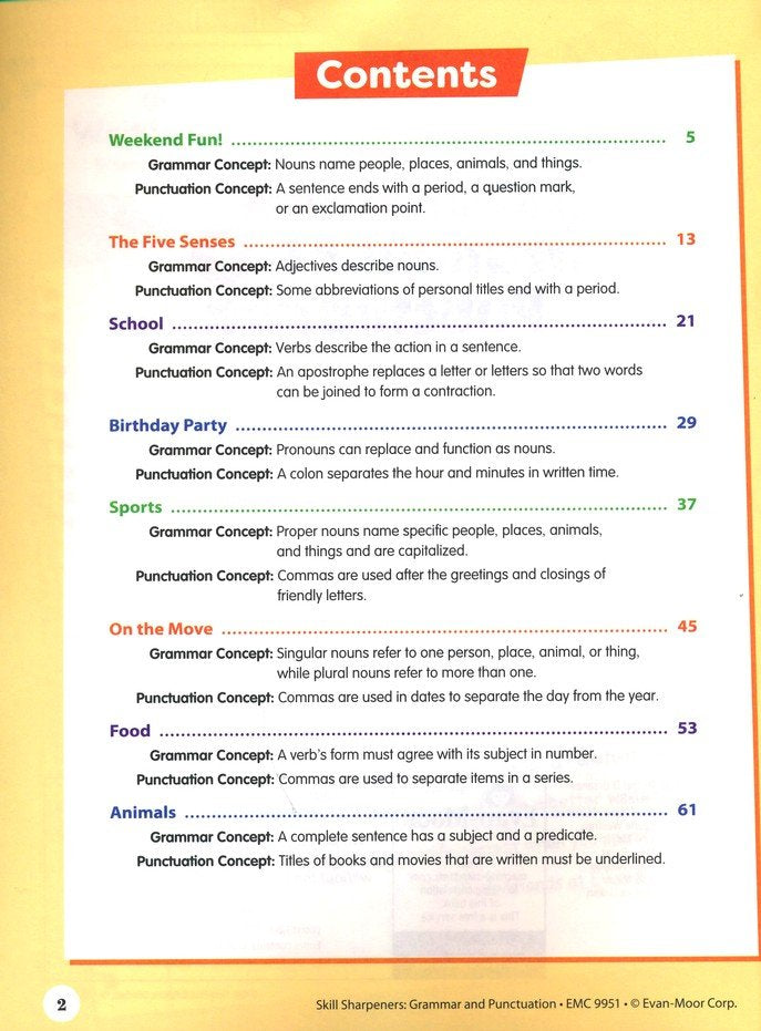 GRAMMAR AND PUNCTUATION 1