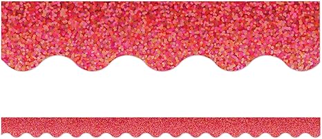 RED SPARKLE BORDER