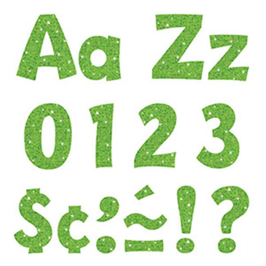 LIME SPARKLE LETTERS