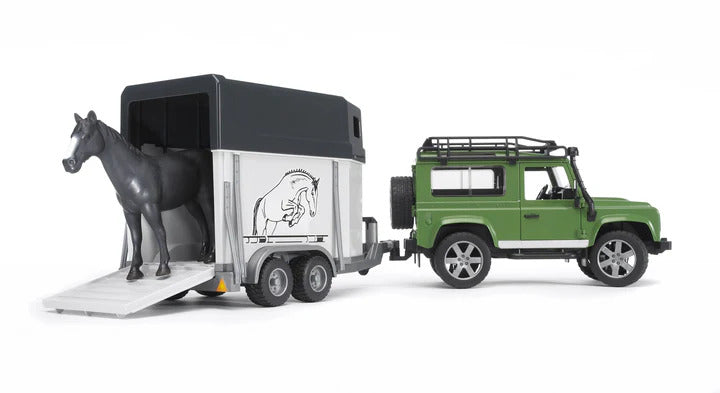 LAND ROVER WITH HORSE
