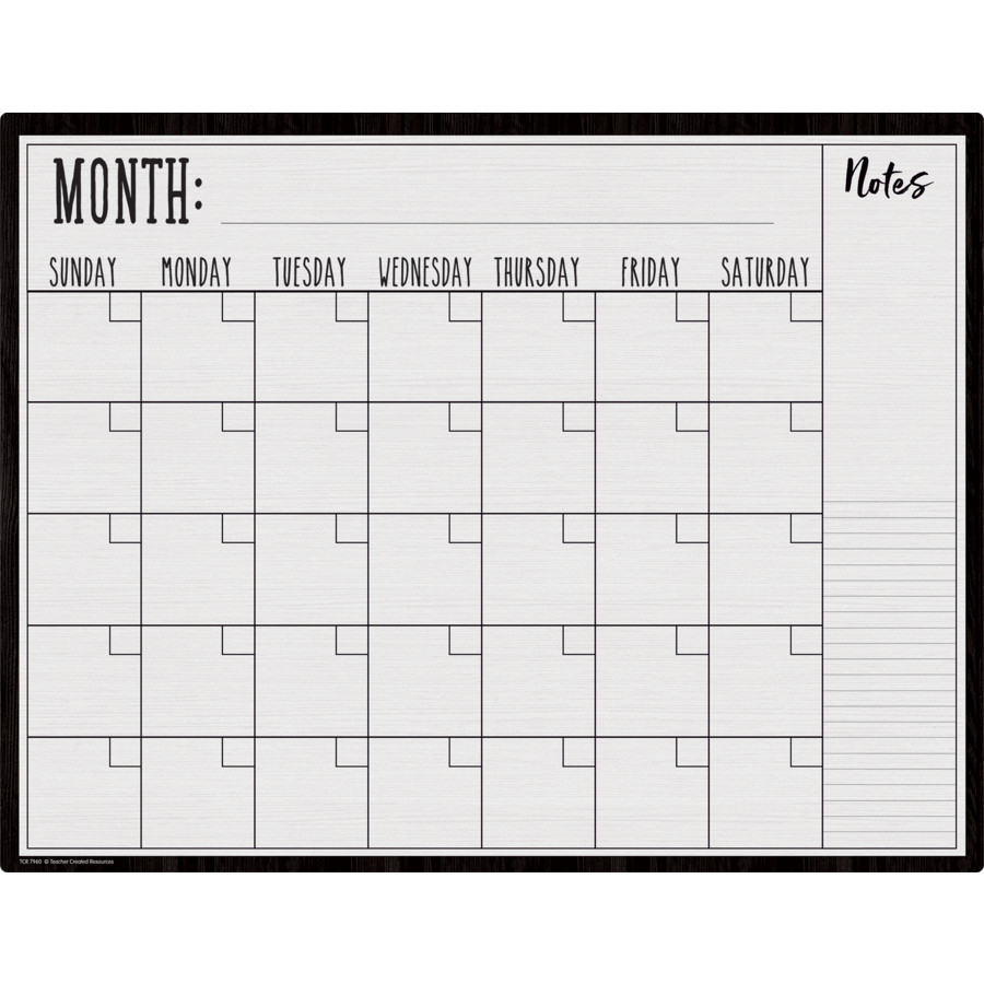 MODERN FARMHOUSE CALENDAR WIPE O