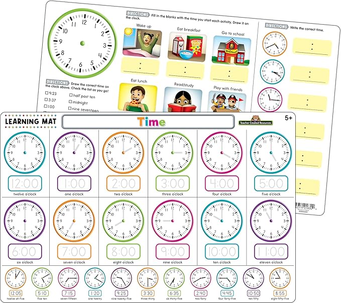 TIME LEARNING MAT