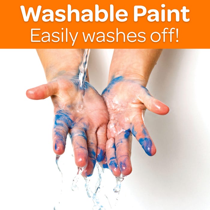 ORANGE WASHABLE FINGER PAINT