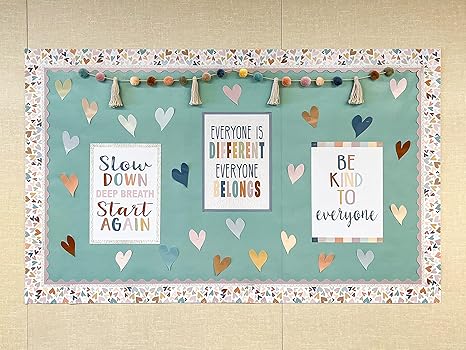 EVERYONE IS WELCOME HEARTS TRIMM