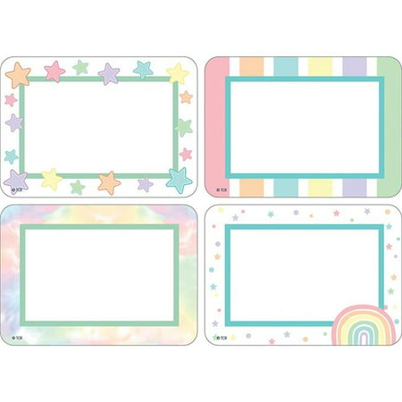 PASTEL POP NAME TAGS