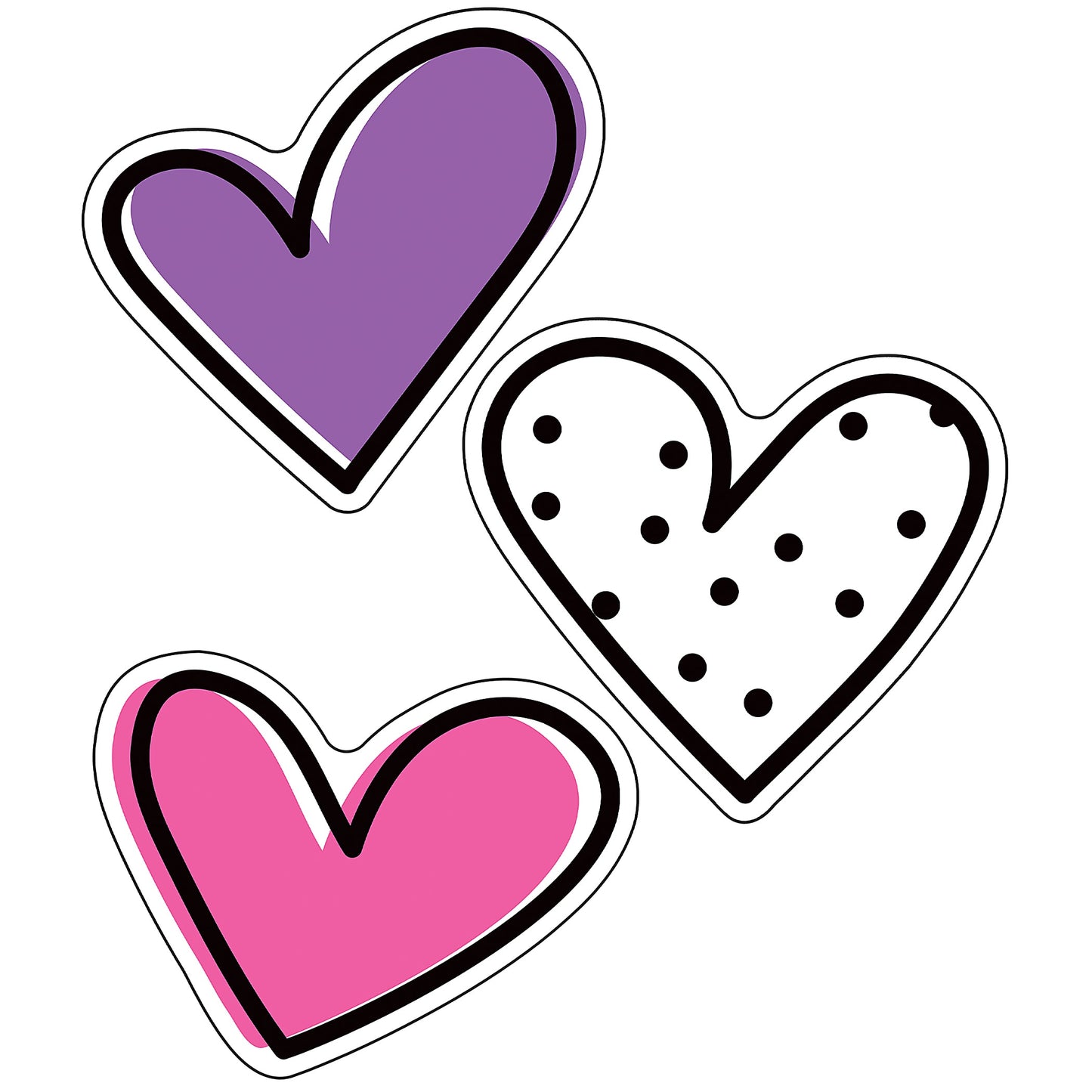 DOODLE HEART CUT OUTS