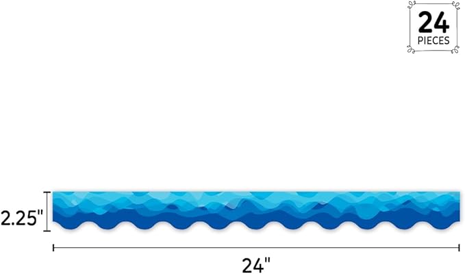 WAVES OF BLUE TRIMMER