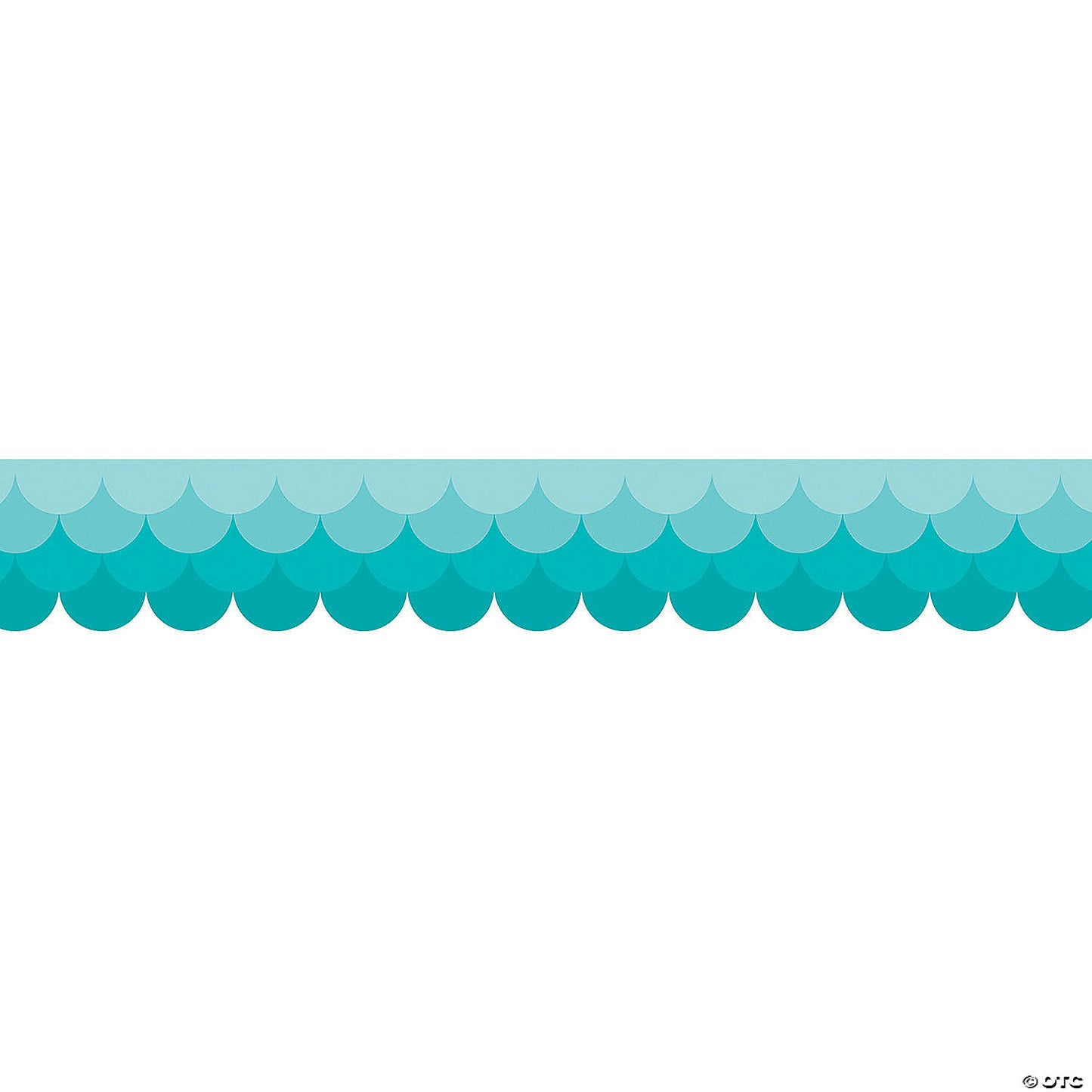 OMBRE TURQUOISE SCALLOP TRIMMER