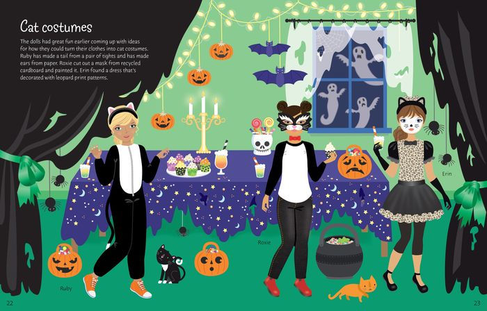 STICKER DOLLY DRESSING HALLOWEEN