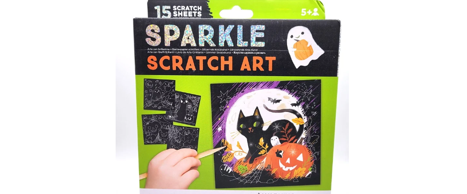 SPARKLE SCRATCH ART HALLOWEEN