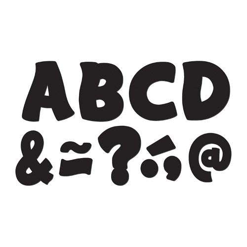 BLACK MAGENTIC LETTERS