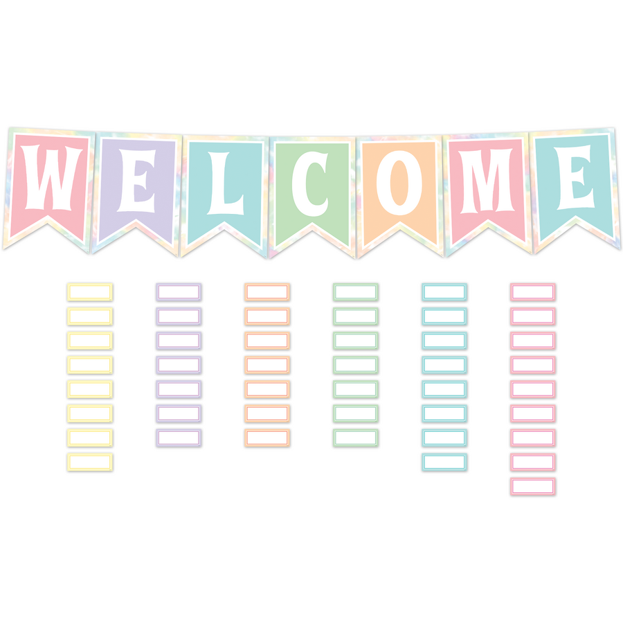 PASTEL POP PENNANTS WELCOME