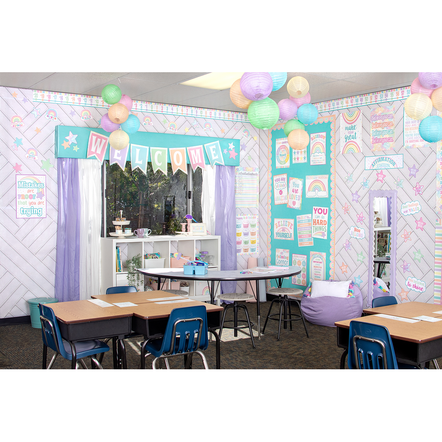 PASTEL POP PENNANTS WELCOME