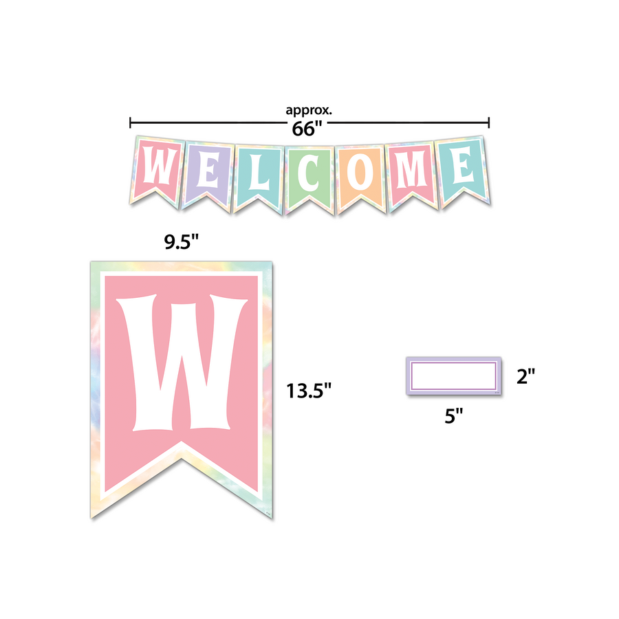 PASTEL POP PENNANTS WELCOME