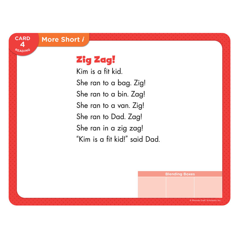 DECODABLE CARDS SHORT VOWELS