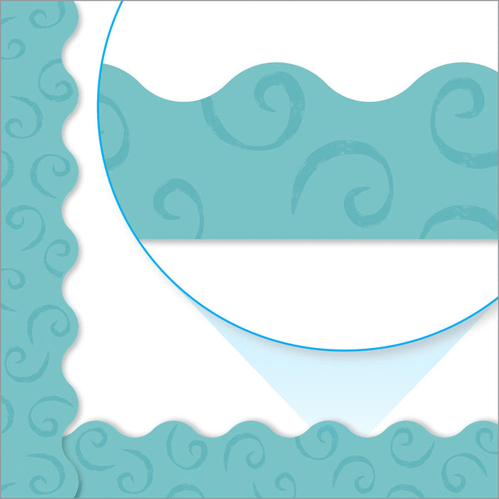 TEAL SWIRLS TRIMMER