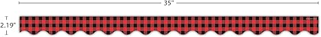 RED AND BLACK GINGHAM TRIMMER