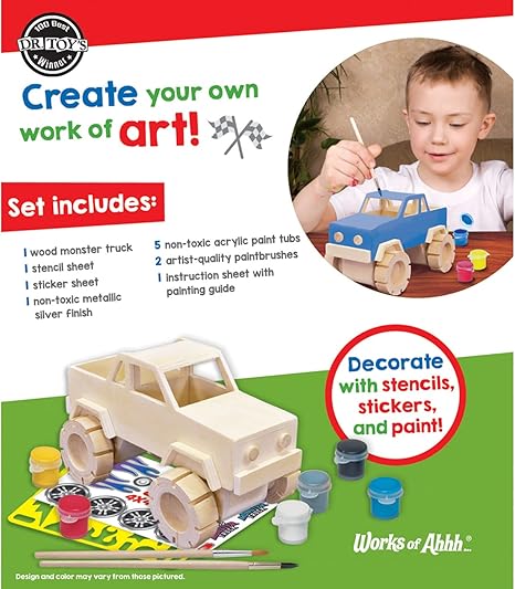 MONSTER TRUCK PAINT YOUR OWN
